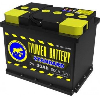 Аккумулятор TYUMEN 55 Ah 500 A battery STANDARD (Ca/Ca) ОП
