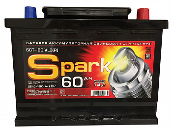 Аккумулятор SPARK 60 Ач 500 A ОП