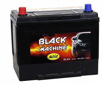Аккумулятор BLACK MACHINE 75 Ah 640 A ASIA ПП
