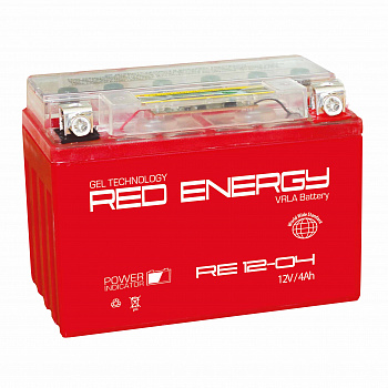 Аккумулятор RED ENERGY 4 А/ч RE 12-04 (YT4L-BS)