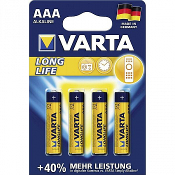Батарейка VARTA LONGLIFE 4103 LR03 BL4 (цена за 1 шт)