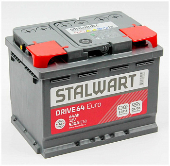 Аккумулятор STALWART Drive 64 Ah 530 A ОП