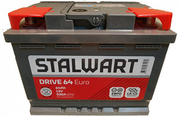 Аккумулятор STALWART Drive 64 Ah 530 A ПП