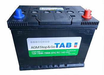Аккумулятор TAB AGM Stop&Go 75 Ah 750 A E23