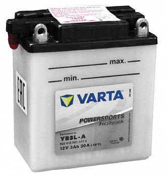 Аккумулятор VARTA POWERSPORTS 12V/3Ач (503 014 003) AGM
