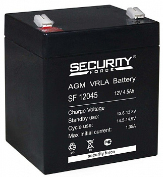Аккумулятор Security Force SF12045 12V 4.5 Ah